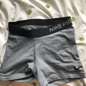 Gray Nike Pros